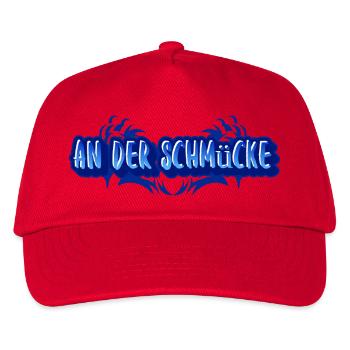 Aufdruck An der Schmücke - Kinder Basecap - Rot - Vorne