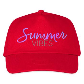 Summer Vibes - Kids’ Baseball Cap - red - Front