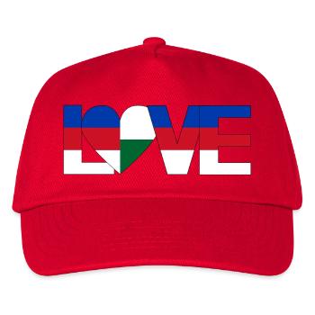 amour Les Sorabes Les Saxons ont un cœur pour leur patrie - Casquette de baseball Enfant - rouge - Devant