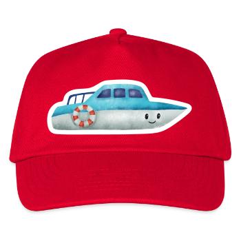 Boot - Kinder Basecap - Rot - Vorne