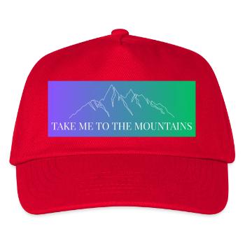 Chaîne de montagnes en pente - Emmenez-moi à la montagne - Casquette de baseball Enfant - rouge - Devant