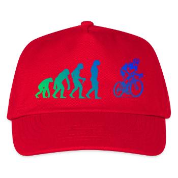 Kurz und klar Roadbike - Kinder Basecap - Rot - Vorne