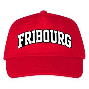 Fribourg Arch Schriftzug - Kinder Basecap - Rot - Vorne
