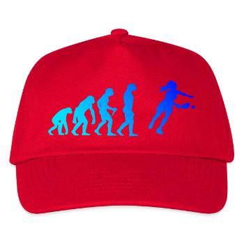 Pickleball Community Motiv rund um Pickleballsport - Kinder Basecap - Rot - Vorne