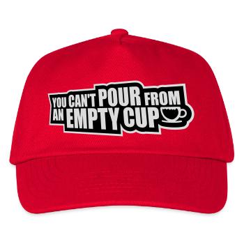 You Can't Pour From An Empty Cup Self Care - Kids’ Baseball Cap - red - Front