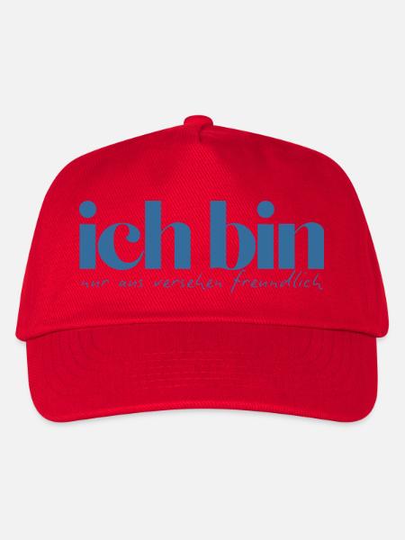 Ich bin nur aus Versehen freundlich - Kinder Basecap - Rot