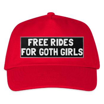 Free rides for gothic girls - Kids’ Baseball Cap - red - Front