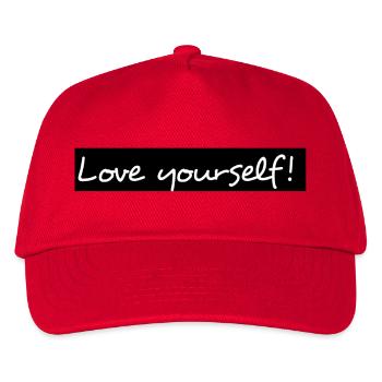 Aime toi toi-même! - Casquette de baseball Enfant - rouge - Devant