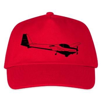 Motorsegler C-Falke - Kinder Basecap - Rot - Vorne