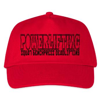 simple POWERLIFTING - Kids’ Baseball Cap - red - Front