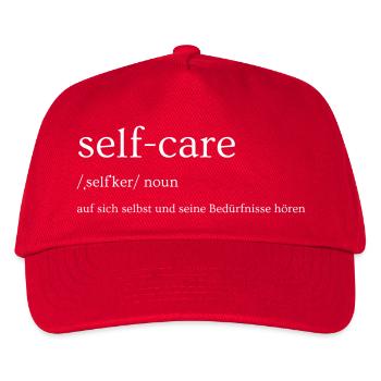 auf sich selbst unddin 20241211 215104 0000 - Kinder Basecap - Rot - Vorne