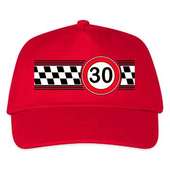 Racing Flag 30th Anniversary - Kids’ Baseball Cap - red - Front