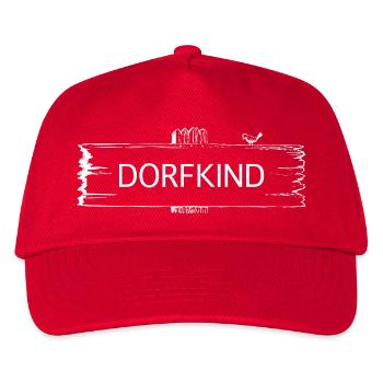 Village child motif for villagers and people from the countryside - Kids’ Baseball Cap - red - Front