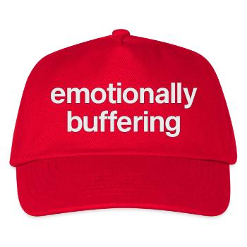 emotionally buffering - Kinder Basecap - Rot - Vorne
