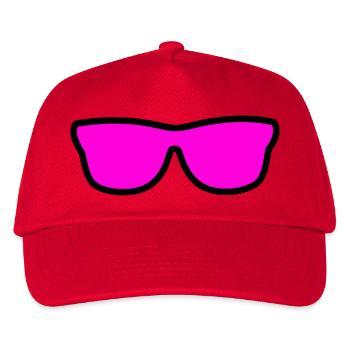Sonnenbrille - Kinder Basecap - Rot - Vorne
