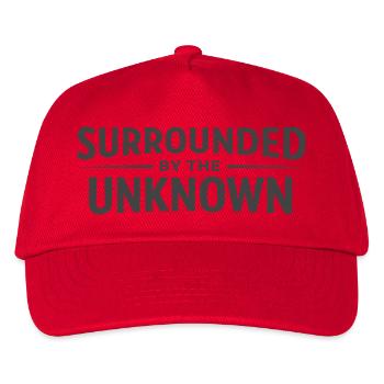 Surrounded by the Unknown - Kinder Basecap - Rot - Vorne