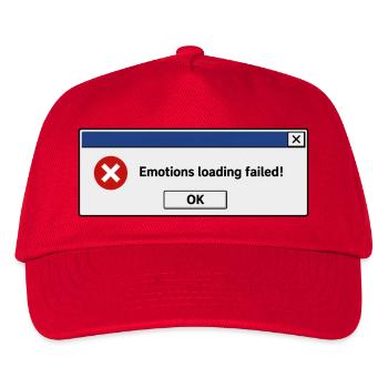 Emotions Loading Failed | Introvertierter Humor - Kinder Basecap - Rot - Vorne