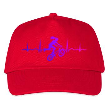 Idée cadeau pour le cycliste de BMX avec BMX freestyle - Casquette de baseball Enfant - rouge - Devant