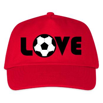 Für Fußballliebhaber - Kinder Basecap - Rot - Vorne