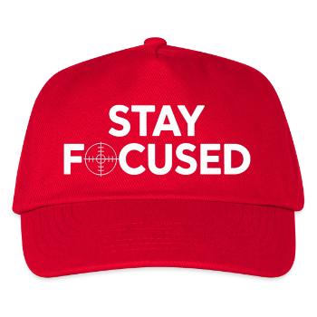 Stay Focused: Target Style - Kids’ Baseball Cap - red - Front