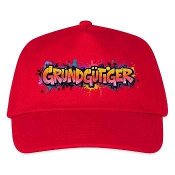 Grundgütger Graffiti Neon-Explosion - Kinder Basecap - Rot - Vorne
