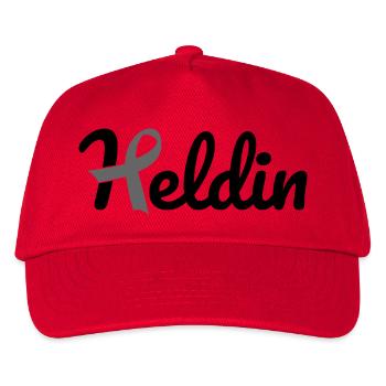 Heldin Krebs - Kinder Basecap - Rot - Vorne