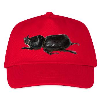 Nashornkäfer - Kinder Basecap - Rot - Vorne