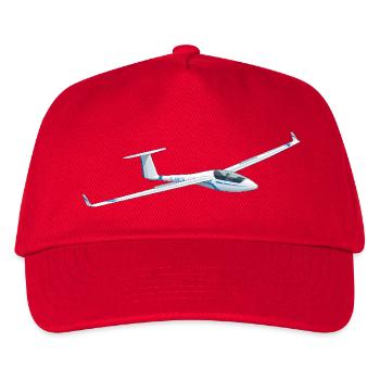 Segelflugzeug - Kinder Basecap - Rot - Vorne