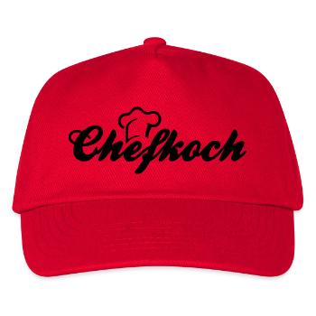 chefkoch - Kinder Basecap - Rot - Vorne