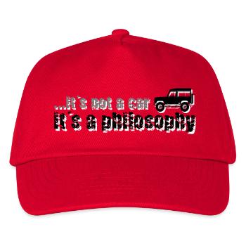 Philosophy Defender - Kids’ Baseball Cap - red - Front