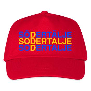 SÖDERTÄLJE - Sweden - Schwedische Flagge - Kinder Basecap - Rot - Vorne