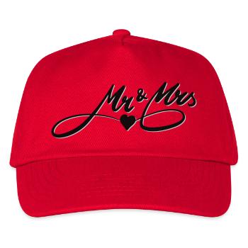 Romantic love design with heart motif - Kids’ Baseball Cap - red - Front