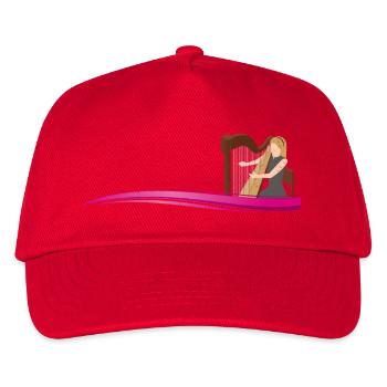 Harpiste sur vague | Musicien sur la vague - Casquette de baseball Enfant - rouge - Devant