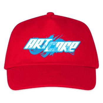 ArtCore graffiti Blue Splash pun Hardcore - Kids’ Baseball Cap - red - Front