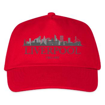 Liverpool England, Liverpool skyline - Kids’ Baseball Cap - red - Front