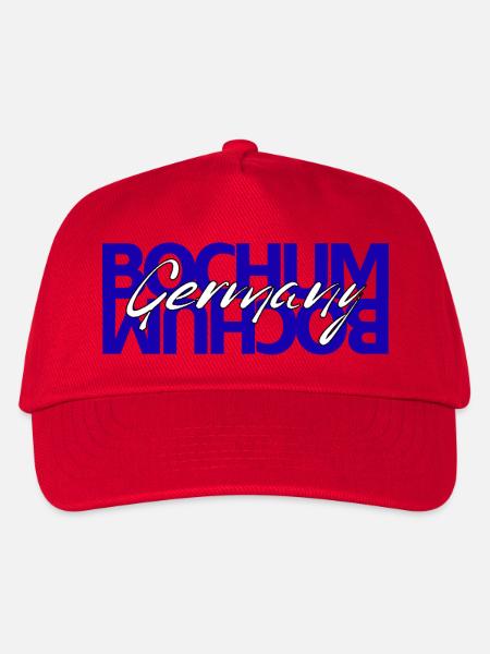 Bochum Germany - Kinder Basecap - Rot