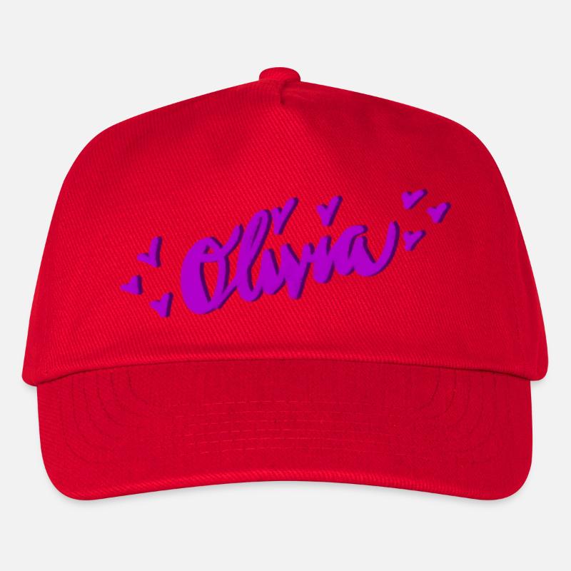 Olivia - Casquette de baseball Enfant - rouge