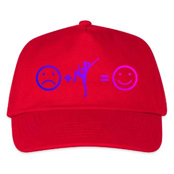 Cardio-Workout Geschenk für eine Aerobic-Trainerin - Kinder Basecap - Rot - Vorne