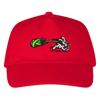 Asterix & Obelix Stickmotiv Idefix Mit Zaubertrank - Kinder Basecap - Rot - Vorne