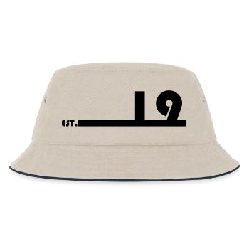 19_Black - Kinder Bucket Hat - Natur/Navy - Vorne
