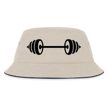 weights design - Kinder Bucket Hat - Natur/Navy - Vorne