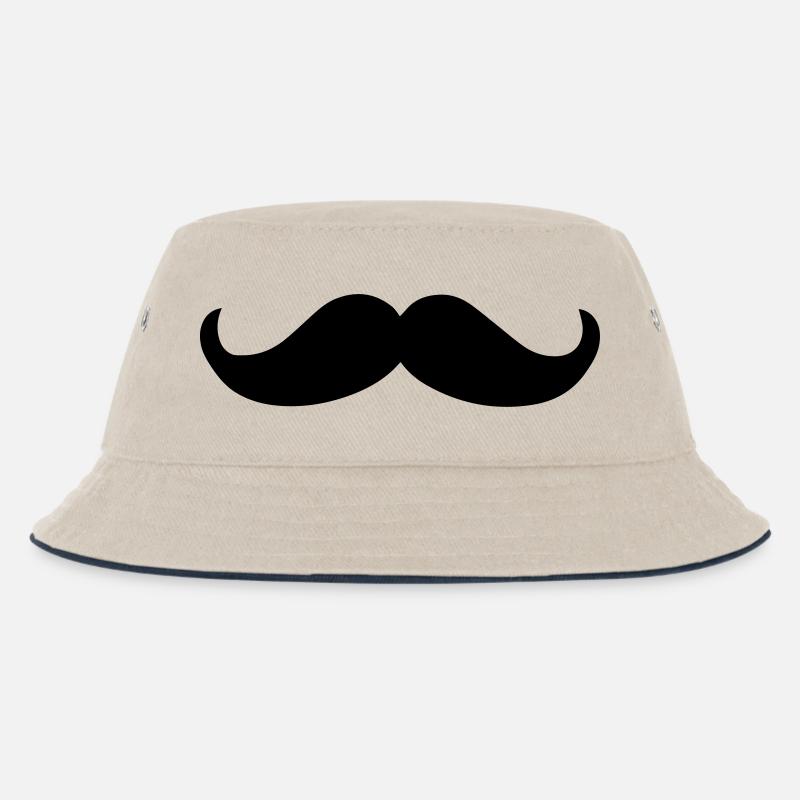 schnauzer - Kinder Bucket Hat - Natur/Navy