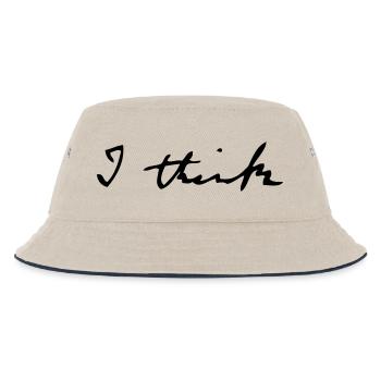 I think - Kinder Bucket Hat - Natur/Navy - Vorne