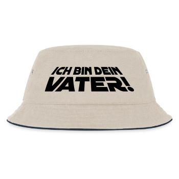 ich_bin_dein_vater_15x5_1f - Kinder Bucket Hat - Natur/Navy - Vorne