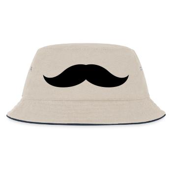 Moustache 4 - Bob Enfant - blanc cassé/bleu marine - Devant