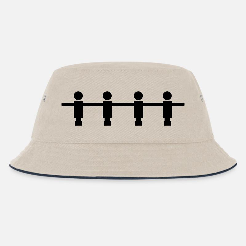 kickern - Kinder Bucket Hat - Natur/Navy