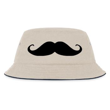 Moustache - Bob Enfant - blanc cassé/bleu marine - Devant