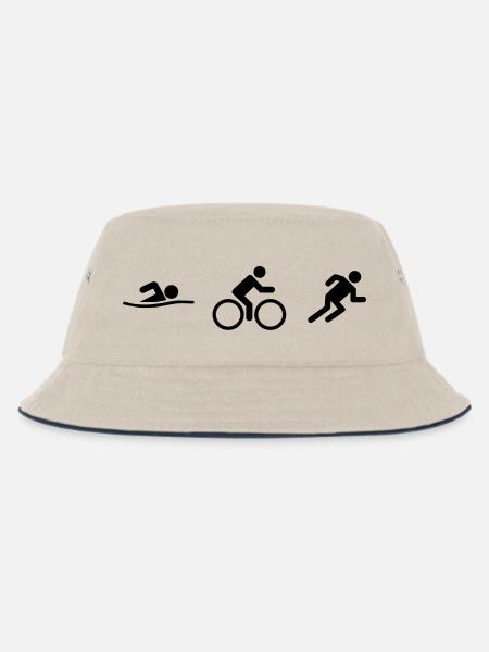 sbr_6 - Kids’ Bucket Hat - ecru/navy