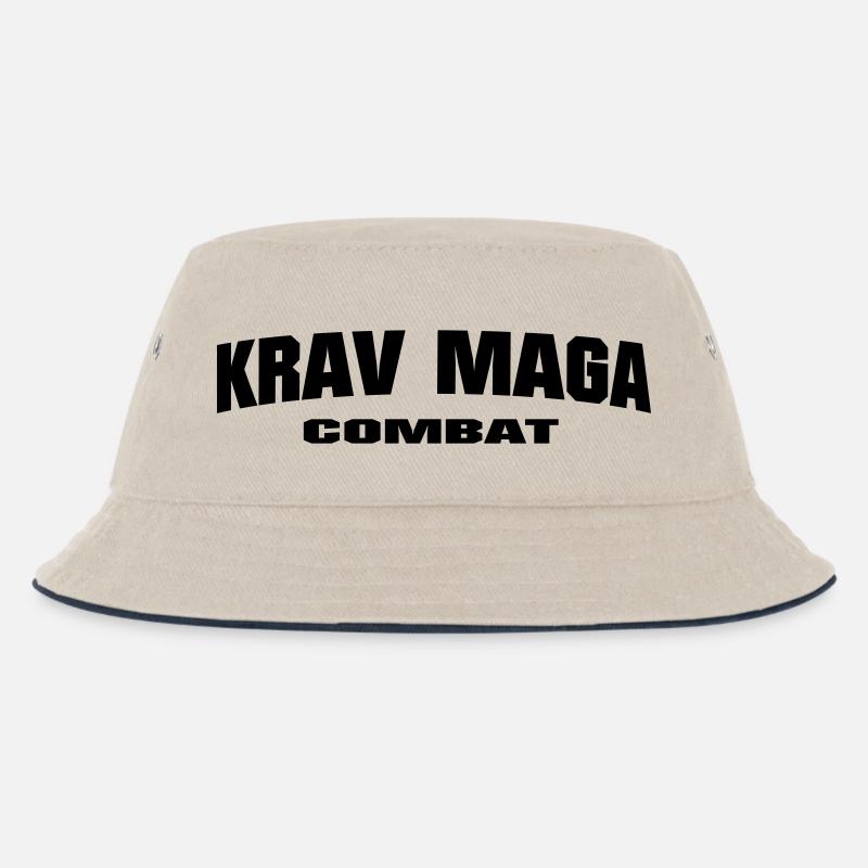 Krav Maga Combat - Kinder Bucket Hat - Natur/Navy