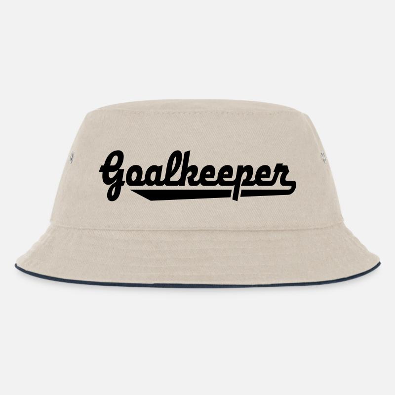 Torwart - Kinder Bucket Hat - Natur/Navy